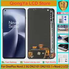 Новый Оригинальный 1 + nord 2 6,43 "Дисплей Для OnePlus Nord 2 5G DN2101 DN2103 1 + Nord 2 ЖК-дисплей и Дигитайзер с сенсорным экраном в сборе
