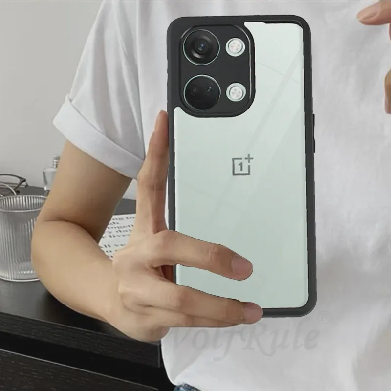 Для Oneplus Nord 3 5G Чехол Oneplus Nord 3 Nord3 5G Саппу Противоударный Прозрачная Черная Рамка Прозрачные Чехлы Oneplus Nord 3 5G-0