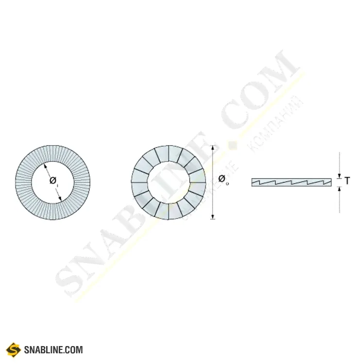 Шайба стопорная Nord-Lock Din 25201-1